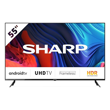 SHARP 4T-C55FP1KL2AB 55"4K UHD Android Smart TV