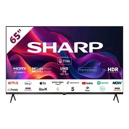 SHARP 4T-C65GK4245KB 65" 4K UHD Frameless Smart TiVo TV