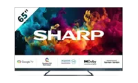 SHARP 4T-C65FQ5KM2KG 65" 4K UHD Quantum Dot Frameless Smart Google TV