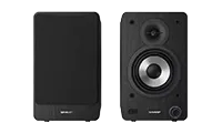 SHARP CP-SS30BK Pair of Wireless Bookshelf Speakers - Black