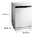 SIEMENS SN23EW04MG 14 Place Settings Freestanding Dishwasher