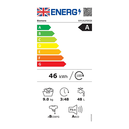 SIEMENS WM14UP89GB Washing machine