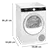 SIEMENS WQ45G202GB 9kg Heat Pump Tumble Dryer - White