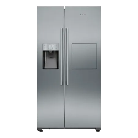 SIEMENS KA93GAIDP American side by side in Brushed steel anti-fingerprint noFrost and Plumbed