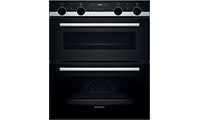 SIEMENS NB535ABS0B Electric Double Oven - Stainless Steel - A/B Rated