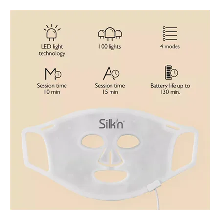 SILKN FLM100PUK001 LED Face Mask in   White