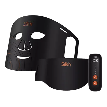 SILKN FNLM2PCN001 Dual LED Face Mask  in Black