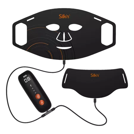 SILKN FNLM2PCN001 Dual LED Face Mask  in Black