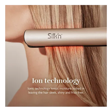 SILKN SIS1PUK001 SilkyStraight Hair Straightener  in Gold Colour