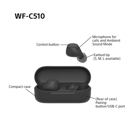 SONY WFC510B Wireless In ear headphones - Black