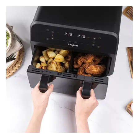 Salter EK5872 7L DUAL AIR FRYER WITH DIVIDER