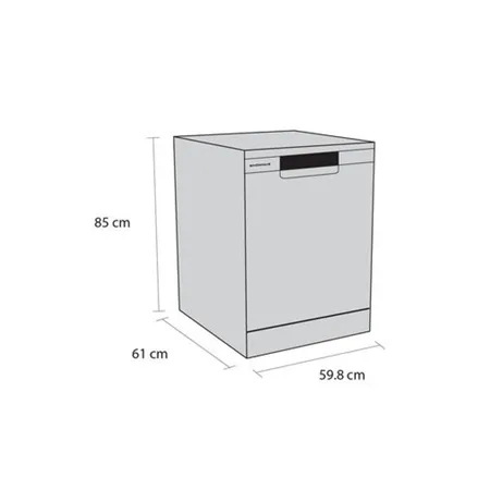 Schonhaus DWSF0115FSBG 15 Place Settings Freestanding Dishwasher - Graphite