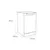 Sensis DWF0110SLEW 10 Place Settings Freestanding Slimline Dishwasher - White