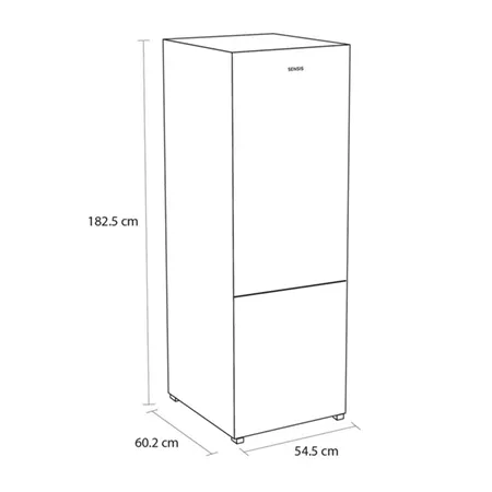 Sensis RFCMF0154EW 54.5cm Total No Frost Fridge Freezer - White