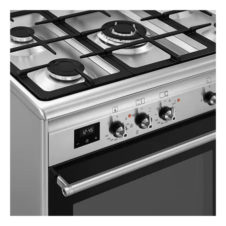 Smeg CX92GM 90cm Dual Fuel Range Cooker in Stainless Steel