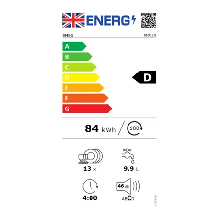 Smeg DI262D 60cm Fully Integrated Dishwasher