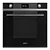 Smeg SF6102TVN 60cm Electric Double Oven Black Glass