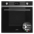 Smeg SF6102TVN 60cm Electric Double Oven Black Glass