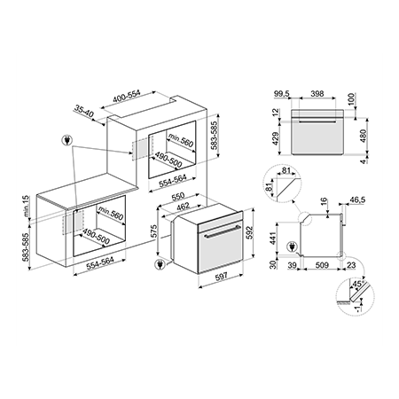 Smeg SFP6401TVN1 Single Oven