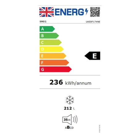 Smeg UKS9F174NE 60cm Integrated In Column Frost Free Freezer