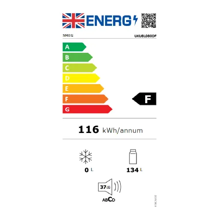 Smeg UKU8L080DF Integrated Under Worktop Larder