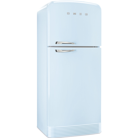 Smeg FAB50RPB, Retro Top Mount Frost Free Fridge Freezer with A++ ...