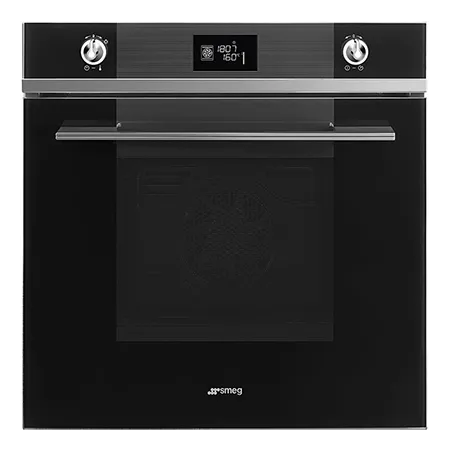 Smeg SF6102TVN 60cm Electric Double Oven Black Glass