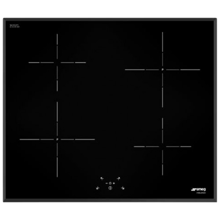 Smeg SI5641B 56cm Black Induction Hob with 4 burners with Touch Controls. Ex-Display Model