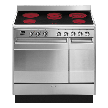 Smeg SUK92CMX9 90cm Cooker with Ceramic Hob