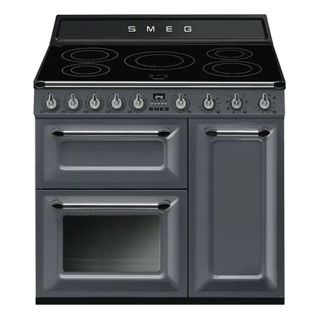 Smeg TR93IGR2 Cooker Victoria  Slate Grey 90cm Induction Range Cooker