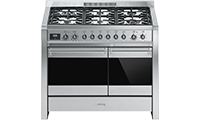 Smeg A281 100cm Dual Fuel Range Cooker Stainless Steel