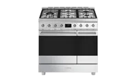 Smeg C92GMX2 90cm Steel Double Cavity Dual Fuel Cooker