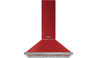 Smeg KPF9RD 90 cm Chimney Cooker Hood in Red with A+ Energy Rating.Ex-Display Model