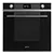 Smeg SF6102TVN 60cm Electric Double Oven Black Glass