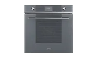 Smeg SFP6101TVS1 60cm Pyrolytic Multifunction Electric Double Oven Silver