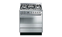 Smeg SUK81MFX8 80cm Dual Fuel Cooker Stainless Steel with Single Oven