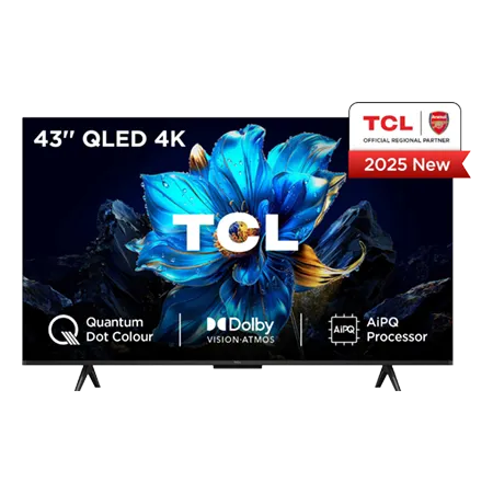 TCL 43P7K-UK 43" 4K QLED Direct LED HDR Google TV