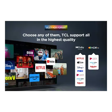 TCL 43P7K-UK 43" 4K QLED Direct LED HDR Google TV