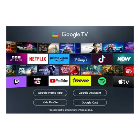 TCL 43P7K-UK 43" 4K QLED Direct LED HDR Google TV