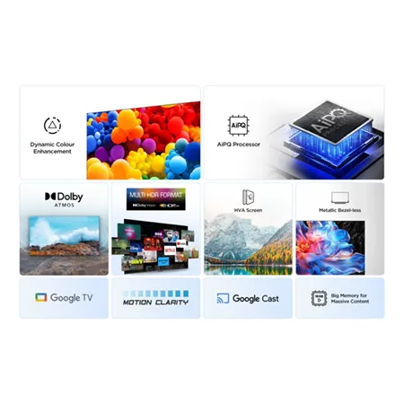 TCL 43V6C-UK 43" 4K Direct LED HDR Google TV