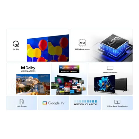 TCL 50P7K-UK 50" 4K QLED Direct LED HDR Google TV