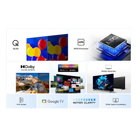 TCL 65P7K-UK 65" 4K QLED Direct LED HDR Google TV