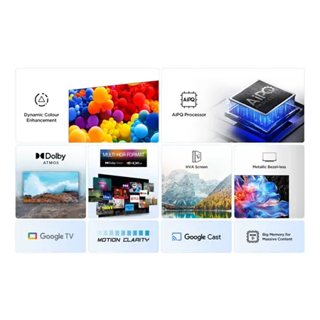 TCL 75V6C-UK 75" 4K Direct LED HDR TV Google TV