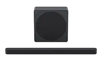 TCL A65K-UK 3.1.2ch Soundbar with wireless subwoofer, Audio by Bang & Olufsen, Dolby Atmos - Black