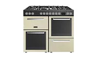 Tesla T100MCDFRCC 100cm Dual Fuel Range Cooker in Cream Colour