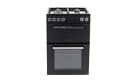 Tesla TMRDF60B 60cm Mini Dual Fuel Range Cooker  in Black Colour