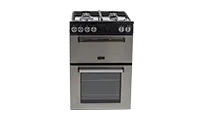 Tesla TMRDF60SS 60cm Mini Dual Fuel Range Cooker in Stainless Steel