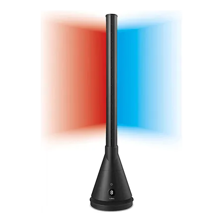 Vybra Multi-3-in-1-Tower-Black Heater, Cooling Fan and Air Steriliser All in One