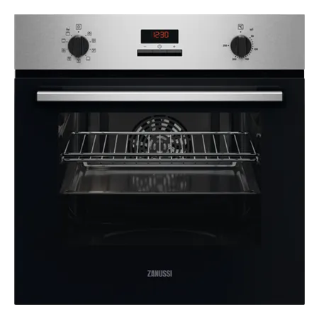 Zanussi ZOHHE2X2 59.4cm Built In Electric Single Oven - Stainless Steel