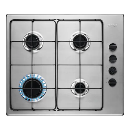 Zanussi ZGNN640X 59.4cm Series 20 Slim side control Integrated Gas Hob